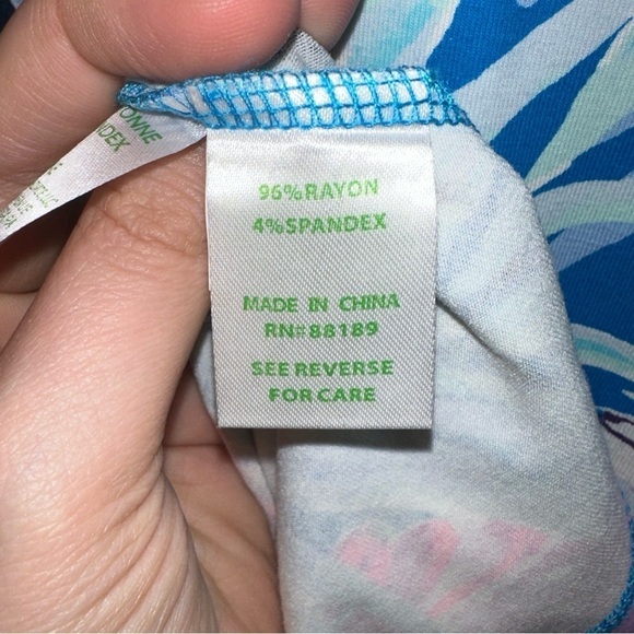 Lilly Pulitzer Lula Shift Dress Mister Pink Floral Birds Ruffle Sleeve size XS - Picture 8 of 9